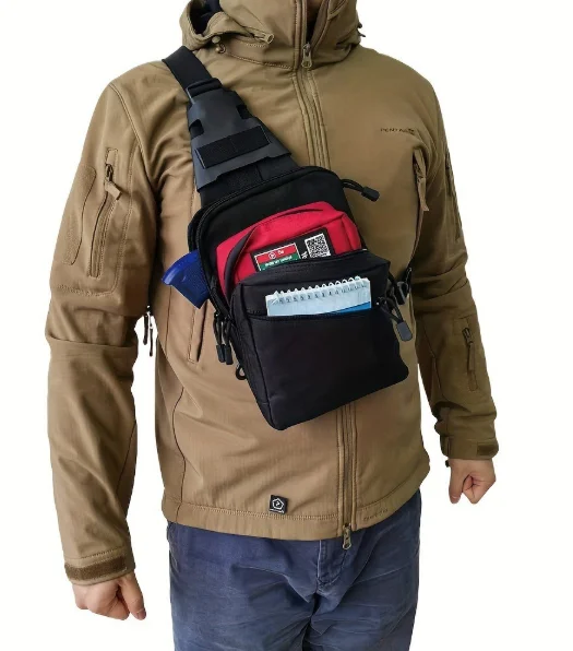 Edc Concealed Carry Fanny Pack - Sac à bandoulière tactique pour port