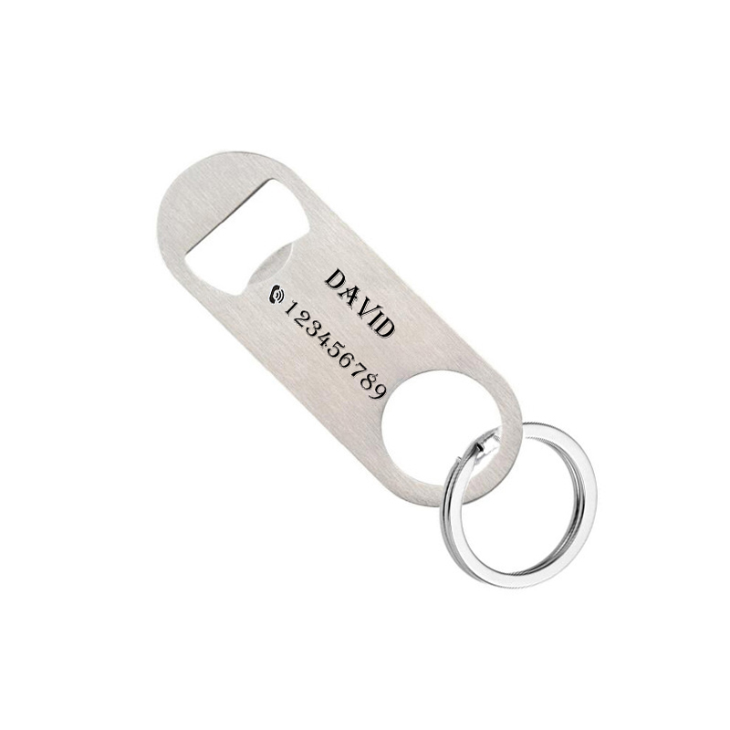 Bottle Opener Keyring - Porte-clés personnalisé gravé au Laser en
