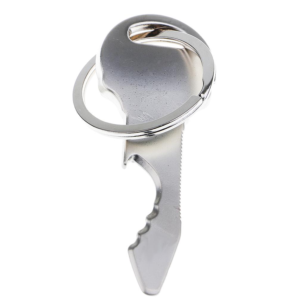Bottle Opener Keyring - Porte-clés en métal punk avec crâne,
