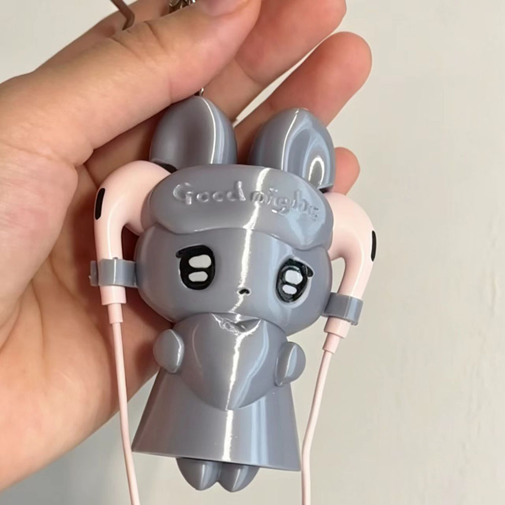 Cable Winder Keychain - Porte-clés organisateur de câbles Lapin Mignon