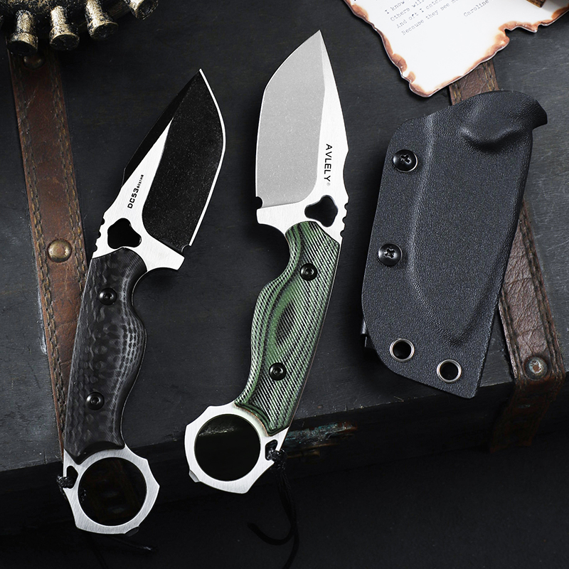 Couteau à lame fixe en acier D - Edc Fixed Blade Deep Carry avis et prix