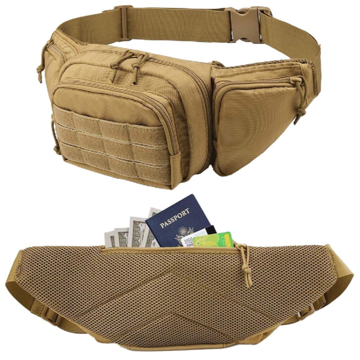 Sac banane tactique MOLLE pour - Edc Concealed Carry Fanny Pack avis et prix